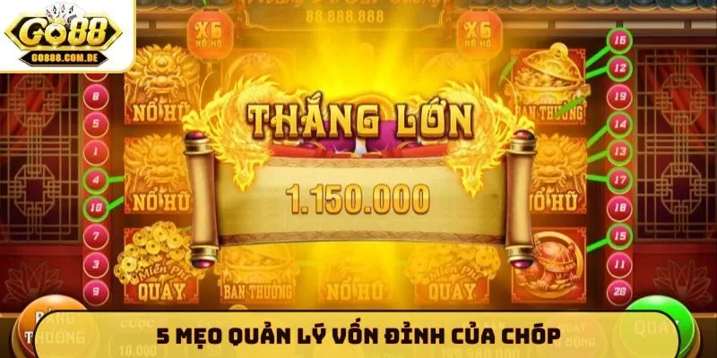 5 mẹo quản lý vốn đỉnh của chóp