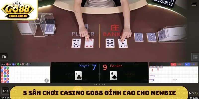 5 sân chơi casino GO88 đỉnh cao cho newbie