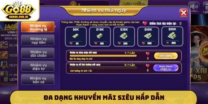 Đa dạng khuyến mãi siêu hấp dẫn