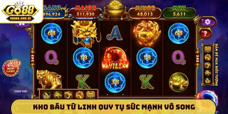 Top Trò Chơi Nổ Hũ Dễ Trúng GO88 - Nhận Ngay Hũ Lớn Mỗi Ngày Kho Báu Tứ Linh quy tụ sức mạnh vô song