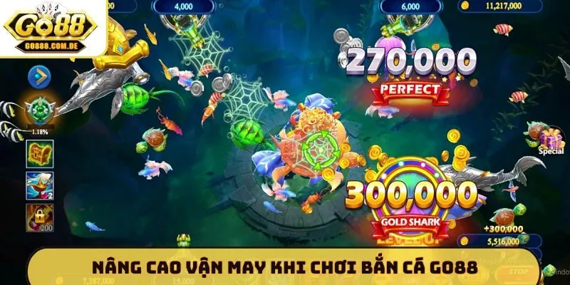 Nâng cao vận may khi chơi bắn cá GO88