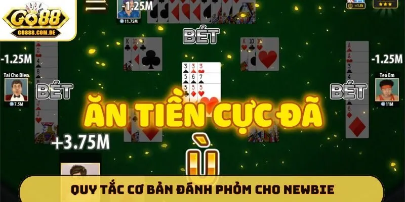 Phỏm GO88 - Nghệ Thuật Tính Toán Chinh Phục Bàn Cược Quy tắc cơ bản đánh Phỏm cho newbie